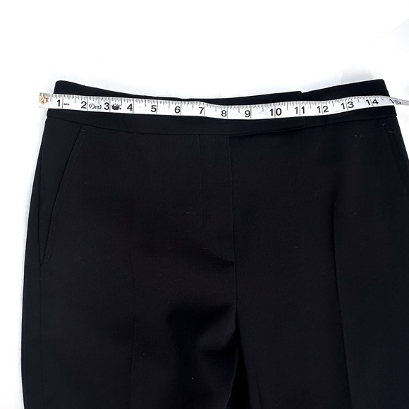 MaxMara‎ Virgin Wool Trouser Black Classic Straight Leg - Size 6 - Picture 3 of 7